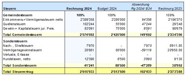 Steuerabschluss 2024